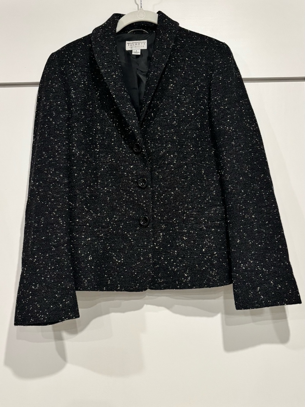 Talbots tweed wool blend blazer